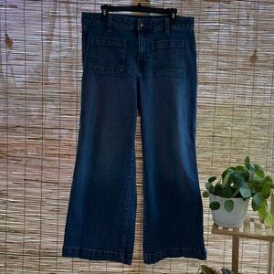 Old Navy Dark Blue Wide Leg Jeans